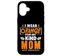 I Wear Orange For My Mom COPD Warrior COPD Awareness Case for iPhone 16