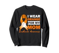 I Wear Orange For My Mom Leukemia Cancer Awareness Sweatshirt