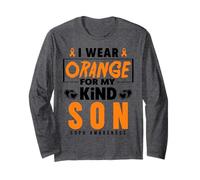 I Wear Orange for My Son COPD Warrior COPD Awareness Long Sleeve T-Shirt
