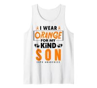 I Wear Orange for My Son COPD Warrior COPD Awareness Tank Top