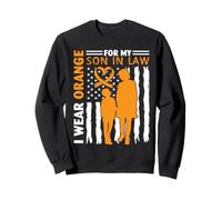 I Wear Orange For My Son In Law American Flag Support Mother Sweatshirt