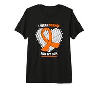 I Wear Orange for My Son MS Multiple Sclerosis Awareness Premium T-Shirt