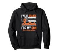 I Wear Orange For My Son Multiple Sclerosis Awareness Pullover Hoodie