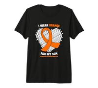I Wear Orange for My Son Prader Willi Syndrome Awareness Premium T-Shirt