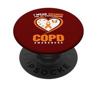 I Wear Orange For My Stepdaughter COPD Awareness PopSockets Adhesive PopGrip