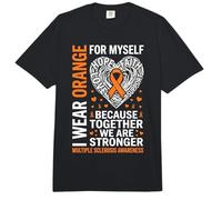 I Wear Orange for Myself Multiple Sclerosis Awareness Strong Comfort Colors Adult Heavyweight T-Shirt
