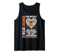I Wear Orange for Myself Multiple Sclerosis Awareness Strong Tank Top