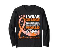 I Wear Orange For Someone Leukemia Cancer Awareness Long Sleeve T-Shirt