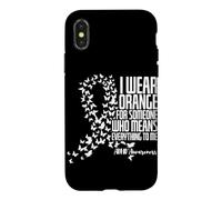 I Wear Orange For Someone Who Means Everything To Me ADHD Case for iPhone X/XS
