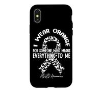 I Wear Orange For Someone Who Means Everything To Me ADHD Case for iPhone X/XS