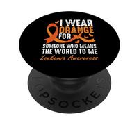 I Wear Orange for Someone Who Means the World to Me PopSockets Adhesive PopGrip
