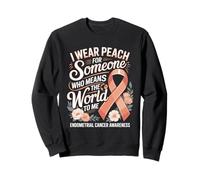I Wear Peach For Someone Who Means The World To Me Sweatshirt