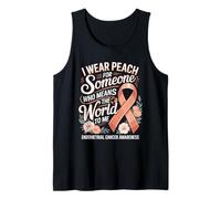 I Wear Peach for Someone Who Means The World to Me Tank Top