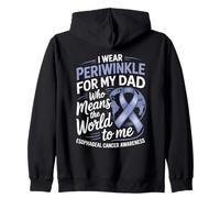 I Wear Periwinkle For My Dad Who Means The World To Me Zip Hoodie
