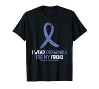 I Wear Periwinkle for My Friend Esophageal Cancer Awareness Value Graphic T-Shirt