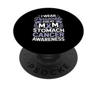 I Wear Periwinkle For My Mom Stomach Cancer Awareness PopSockets Adhesive PopGrip