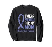 I Wear Periwinkle For My Mom Stomach Cancer Awareness Ribbon Sweatshirt