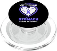 I Wear Periwinkle For My Nephew Stomach Cancer Awareness PopSockets PopGrip for MagSafe