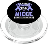 I Wear Periwinkle For My Niece Stomach Cancer Awareness PopSockets PopGrip for MagSafe