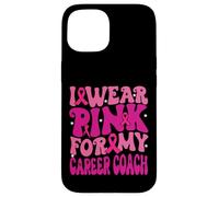 I Wear Pink for My Career Coach Breast Cancer Awareness Kids Case for iPhone 15