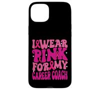 I Wear Pink for My Career Coach Breast Cancer Awareness Kids Case for iPhone 15 Plus
