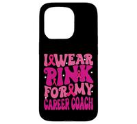 I Wear Pink for My Career Coach Breast Cancer Awareness Kids Case for iPhone 15 Pro