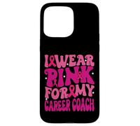 I Wear Pink for My Career Coach Breast Cancer Awareness Kids Case for iPhone 15 Pro Max