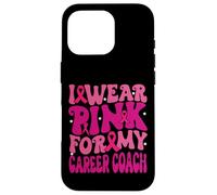 I Wear Pink for My Career Coach Breast Cancer Awareness Kids Case for iPhone 16 Pro