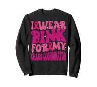 I Wear Pink for My Chaos Coordinator Breast Cancer Kids Sweatshirt