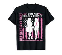 I Wear Pink for My Cousin Breast Cancer Awareness 2026 US T-Shirt