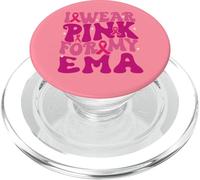 I Wear Pink for My EMA Breast Cancer Awareness Kids PopSockets PopGrip for MagSafe