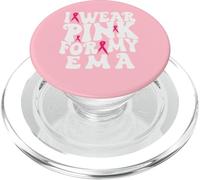 I Wear Pink for My EMA Breast Cancer Awareness Kids PopSockets PopGrip for MagSafe
