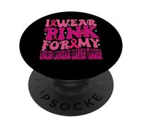 I Wear Pink for My English Language Learner Teacher Kids PopSockets Adhesive PopGrip