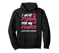 I WEAR PINK FOR MY FIGHTER BREAST CANCER AWARENESS Pullover Hoodie