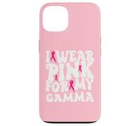 I Wear Pink for My Gamma Breast Cancer Awareness Kids Case for iPhone 13