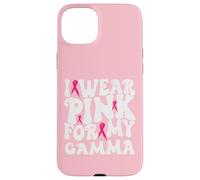 I Wear Pink for My Gamma Breast Cancer Awareness Kids Case for iPhone 15 Plus