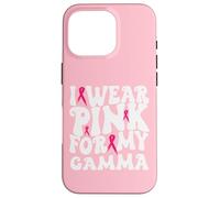 I Wear Pink for My Gamma Breast Cancer Awareness Kids Case for iPhone 16 Pro