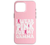 I Wear Pink for My Gamma Breast Cancer Awareness Kids Case for iPhone 16 Pro Max