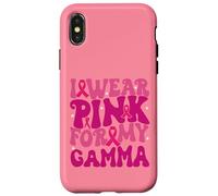 I Wear Pink for My Gamma Breast Cancer Awareness Kids Case for iPhone X/XS