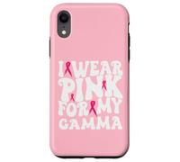 I Wear Pink for My Gamma Breast Cancer Awareness Kids Case for iPhone XR