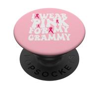 I Wear Pink for My Grammy Breast Cancer Awareness Kids PopSockets Adhesive PopGrip