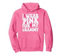 I Wear Pink for My Grammy Breast Cancer Awareness Kids Pullover Hoodie