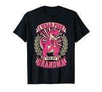 I Wear Pink for My Grandma Breast Cancer Awareness Dinosaur T-Shirt