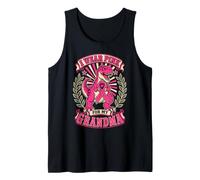 I Wear Pink for My Grandma Breast Cancer Awareness Dinosaur Tank Top