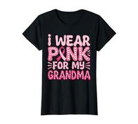 I Wear Pink For My Grandma Ribbon Breast Cancer Support T-Shirt