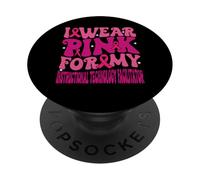 I Wear Pink for My Instructional Technology Facilitator Kids PopSockets Adhesive PopGrip