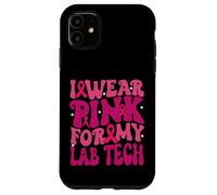 I Wear Pink for My Lab Tech Breast Cancer Awareness Kids Case for iPhone 11