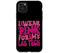 I Wear Pink for My Lab Tech Breast Cancer Awareness Kids Case for iPhone 11 Pro Max