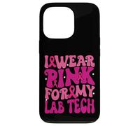 I Wear Pink for My Lab Tech Breast Cancer Awareness Kids Case for iPhone 13 Pro