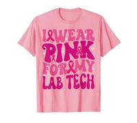 I Wear Pink for My Lab Tech Breast Cancer Awareness Kids T-Shirt